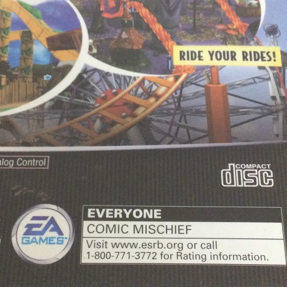 🌞 PlayStation 2 game Theme Park Roller Coaster by EA games